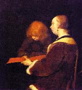 Gerard Ter Borch The Reading Lesson oil painting
